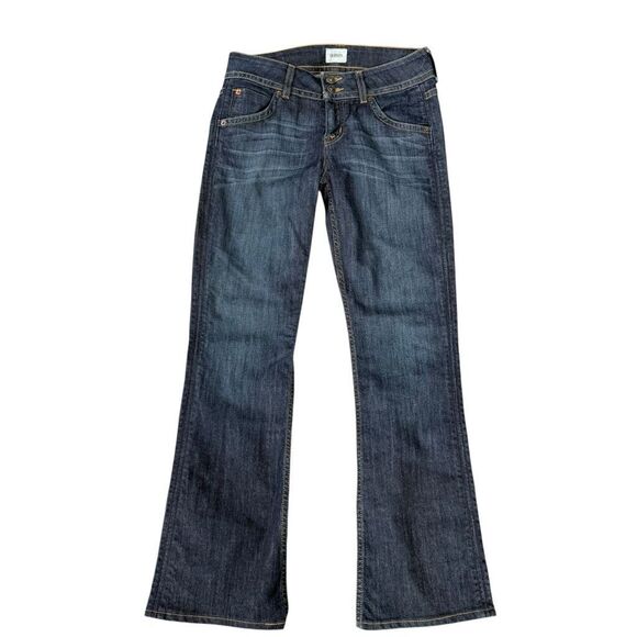 Hudson Y2K signature midrise bootcut jeans size 28 button flap back pockets - Picture 4 of 11